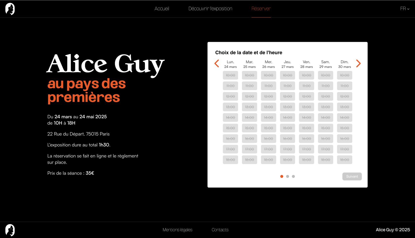 Aperçu du jeu interactif développé avec Phaser.js
